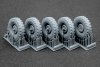 ScaleX WM 35020S L. Rover 88 6.5 small Sagged wheel set (for AK-Interactive) 1/35